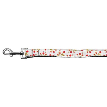 UNCONDITIONAL LOVE Roses Nylon Ribbon Leash Red 1 inch wide 4ft Long UN763604